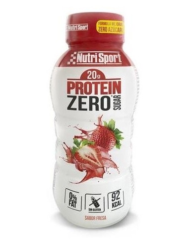 Protein Zero Batido Fresa 12X330Ml. de Nutrisport