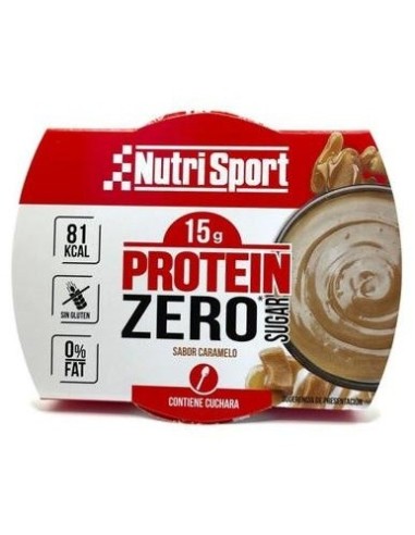 Pudding Protein Zero Caramelo 12Tarrinasx135Gr. de Nutrisport