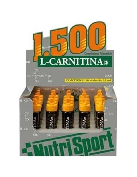 L Carnitina 1500 Naranja 20Amp de Nutrisport