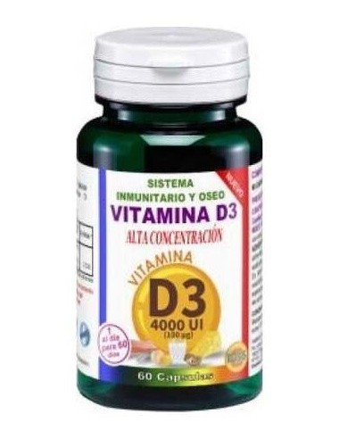 Vitamina D3 4000Ui Alta Concentracion 60Cap. de Robis