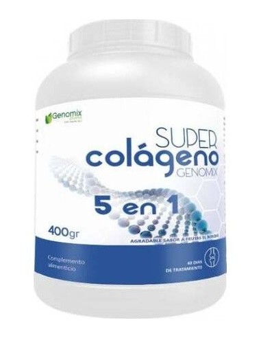 Super Colageno 5 En 1 400 Gramos Genomix Science & Health Sbd