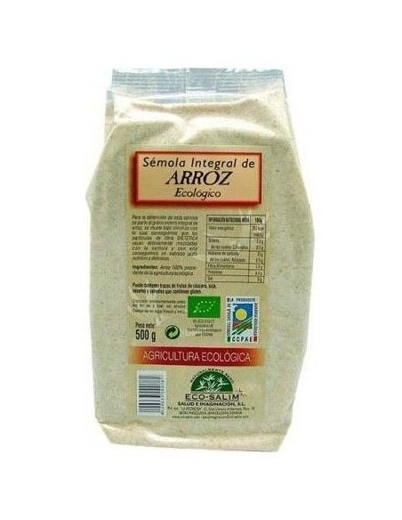 Semola De Arroz Integral 500Gr. Bio Vegan de Eco Salim
