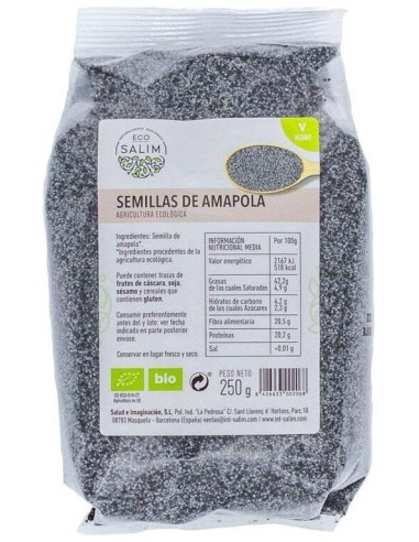 Semilla De Amapola 250 Gr de Ecosalim