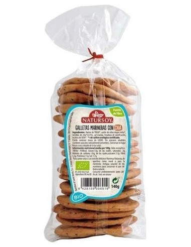Galletas Marineras Con Chia 140Gr. de Natursoy