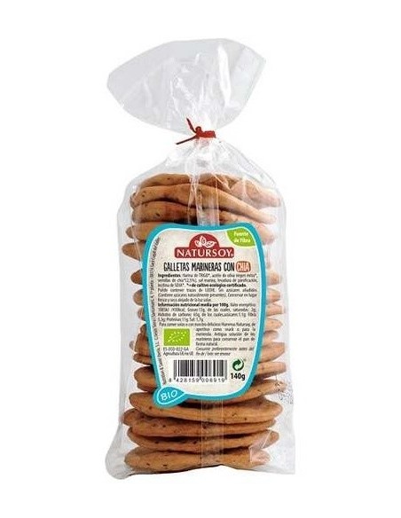 Galletas Marineras Con Chia 140Gr. de Natursoy