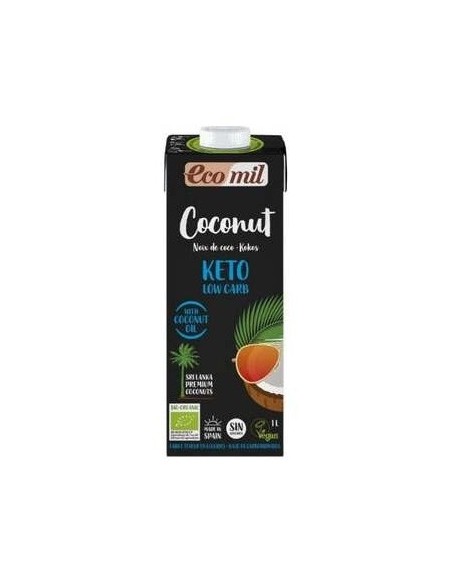 Ecomil Bebida De Coco Nature Keto 1Lt 6Uds. Bio de Almond