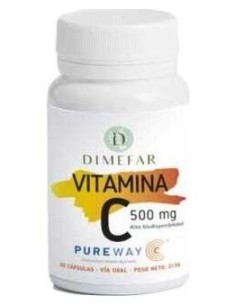 Vitamina C 500Mg. Pureway-C 30Cap.Veg. de Dimefar 2