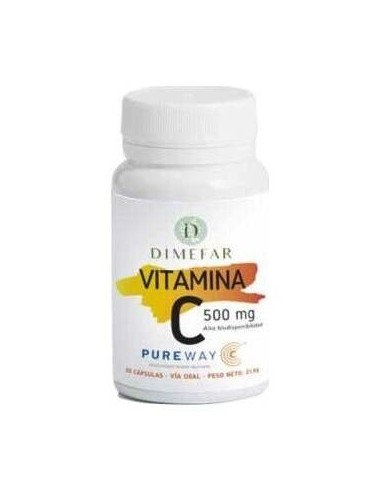 Vitamina C 500Mg. Pureway-C 30Cap.Veg. de Dimefar