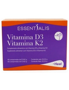 Essentialis Vitamina D3 Vitamina K2 60 Comp. de Heel 2