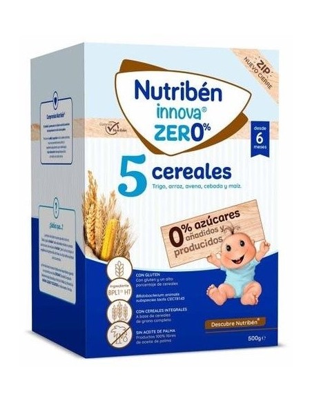 Nutriben  Papilla Innova 5 Cereales 0% 500G de Nutriben