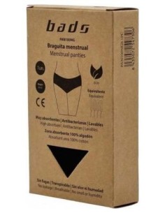 Braguita Menstrual Negra Sin Costura Talla M. de Bads 2
