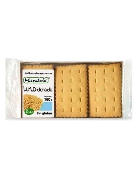 Galletas De Lino Dorado Desayuno 160G Bio Sg de Mandole