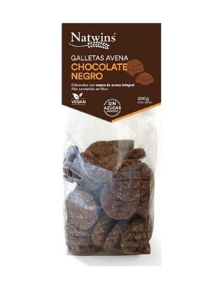 Galletas De Avena Chocolate Negro 200Gr. de Natwins