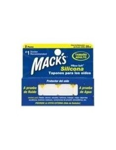 Tapon Oido Macks Silicona 4 Unidas Adulto de Mack´S 2