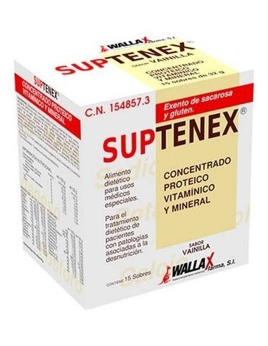 Suptenex Vainilla 15 Sobres de Wallax Farma