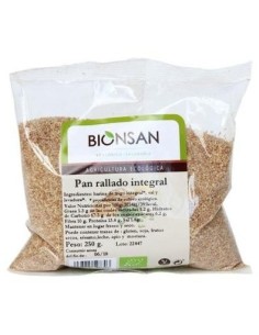 Pan Rallado Integral 250Gr. de Bionsan 2