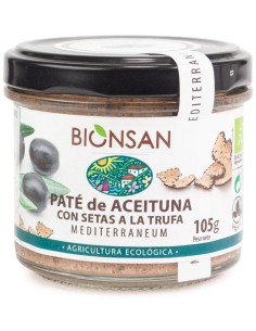 Pate De Aceitunas Setas A La Trufa 105Gr Eco Vegan de Bionsan 2