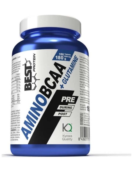 Amino Bcaa+Glutamina 150Comp. de Best Protein