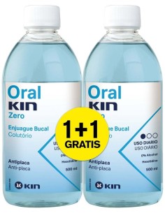 Pack Oralkin Zero Enjuage 500Ml 2X1 de Kin 2
