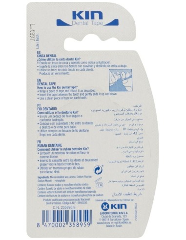 Cinta Dental Kin Mentol Fluor 50M de Kin