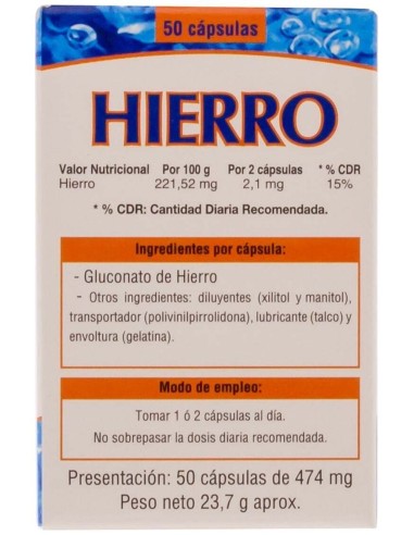 Hierro Microgranulos Neo 50Cap. de Neo
