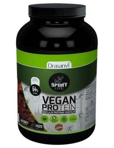Proteina Vegana Sabor Brownie 600G Sport Live Drasanvi