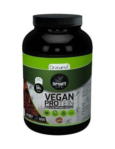 Proteina Vegana Sabor Brownie 600G Sport Live Drasanvi