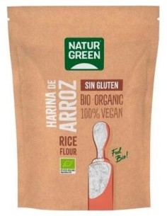 Harina de Arroz Bio sin Gluten 500 G de Naturgreen 2