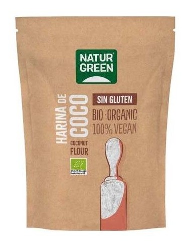 Harina de Coco Bio sin Gluten 500 G de Naturgreen