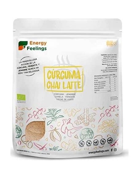 Curcuma Chai Latte 500Gr. Eco Vegan Sg de Energy Feelings