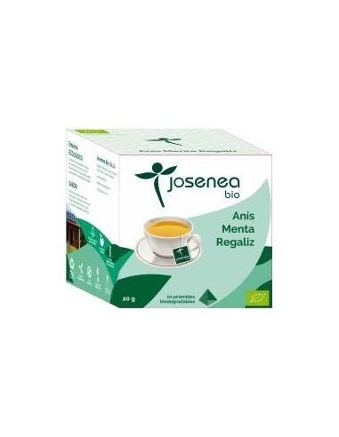 Anis-Menta-Regaliz 10Piramides Ensobradas Bio de Josenea