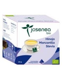 Hinojo-Manzanilla-Stevia 10Piramides Ensobrada Bio de Josenea 2