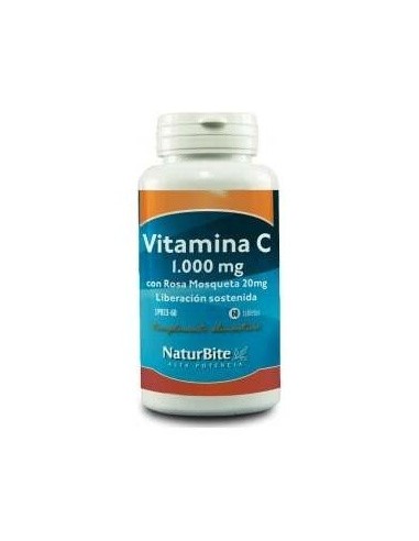 Vitamina C 1000Mg.Con Rosa Mosqueta 20Mg. 60Comp. de Naturbite
