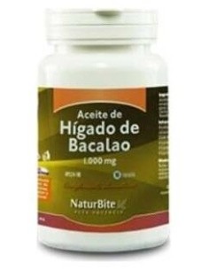 Aceite de Higado de Bacalao 1000mg, 90 Caps. Gel de NaturBite 2