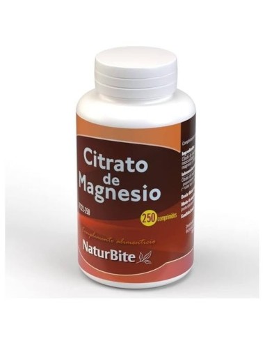 Citrato De Magnesio 250Comp. de Naturbite