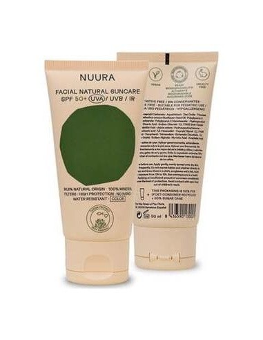 Crema Solar Facial Spf50 Color 50Ml. Eco de Nuura