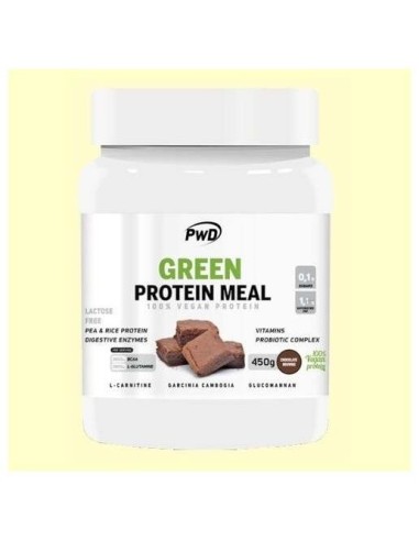 Green Protein Meal Chocolate Brownie 450Gr. de Pwd