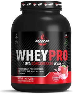Wheypro Concentrate Fresa 2Kg. de Fire Nutrition 2