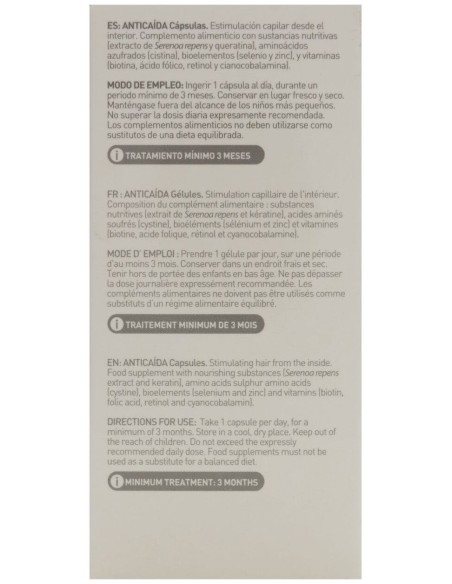 Martiderm Hair System Anticaida 60 Caps de Martiderm