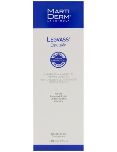 Legvass Hidro Descans Piernas Emulsion 200 Ml de Martiderm