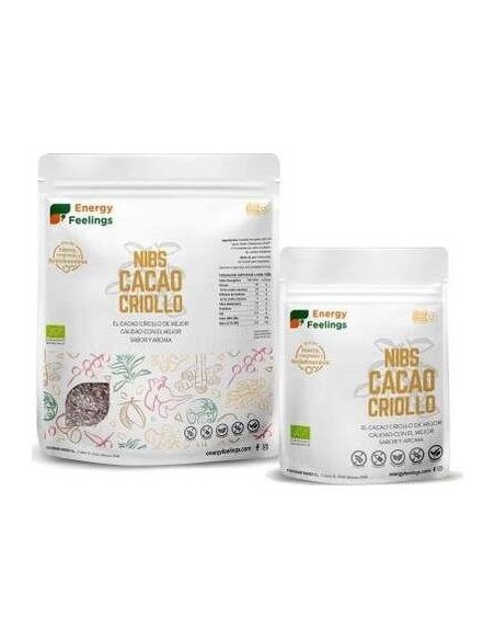 Cacao Criollo Nibs 1Kg. Eco Vegan Sg de Energy Feelings