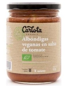Albondigas En Salsa De Tomate 425Gr. Eco Vegan de Carlota Organic 2
