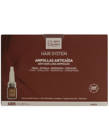 Martiderm Hair System 3Gf Anticaida 28Amp de Martiderm