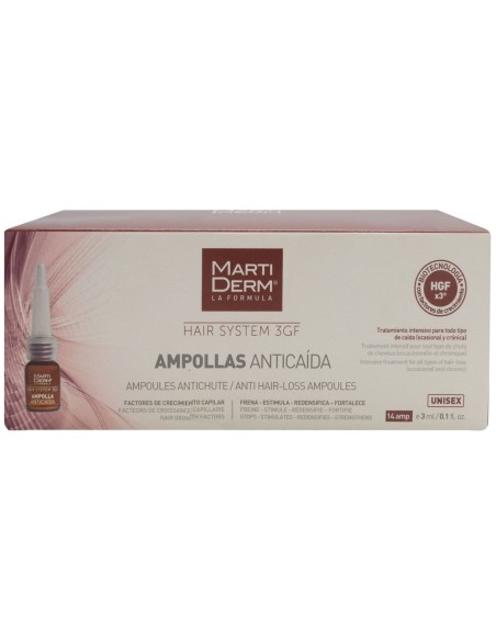 Martiderm Hair System 3Gf Anticaida 14Amp de Martiderm