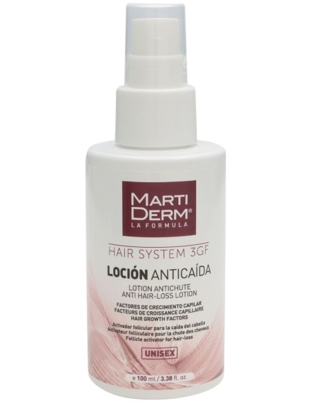 Hair System 3Gf Locion Anticaida Unisex 100Ml de Martiderm