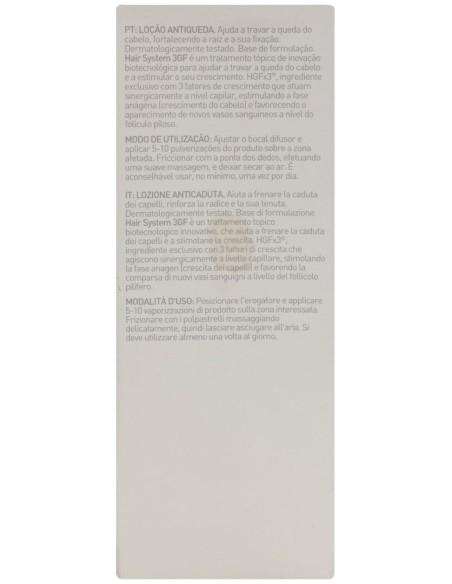 Hair System 3Gf Locion Anticaida Unisex 100Ml de Martiderm