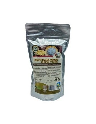 Manteca De Cacao Criollo Trozos 250Gr. Eco de El Oro De Los Andes