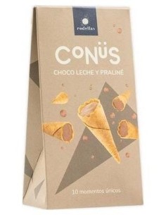 Conus Chocolate Leche Y Praline 10Udsx70Gr. Bio de Rodellas 2
