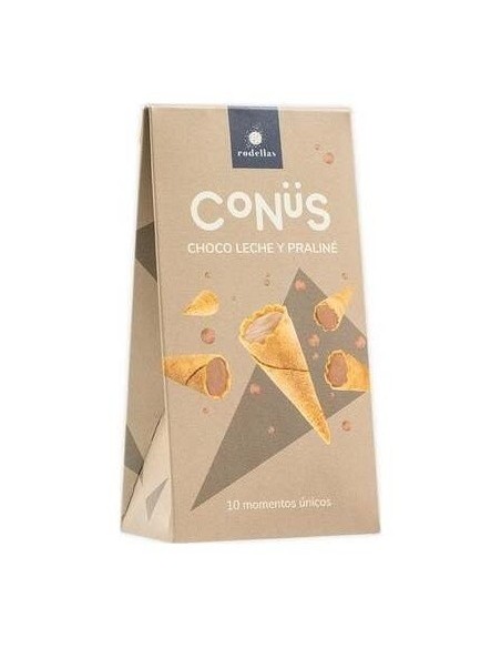 Conus Chocolate Leche Y Praline 10Udsx70Gr. Bio de Rodellas