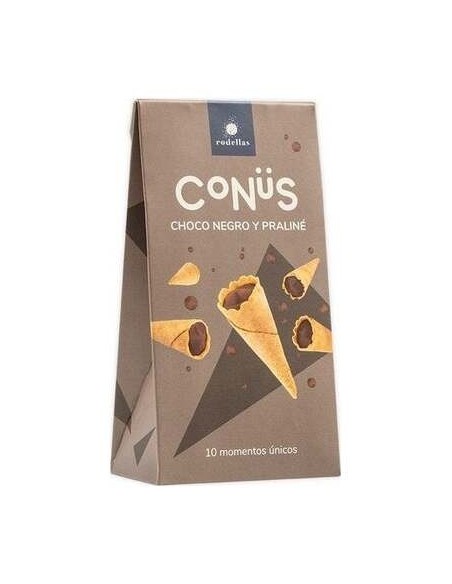 Conus Chocolate Negro Y Praline 10Udsx70Gr. Bio de Rodellas